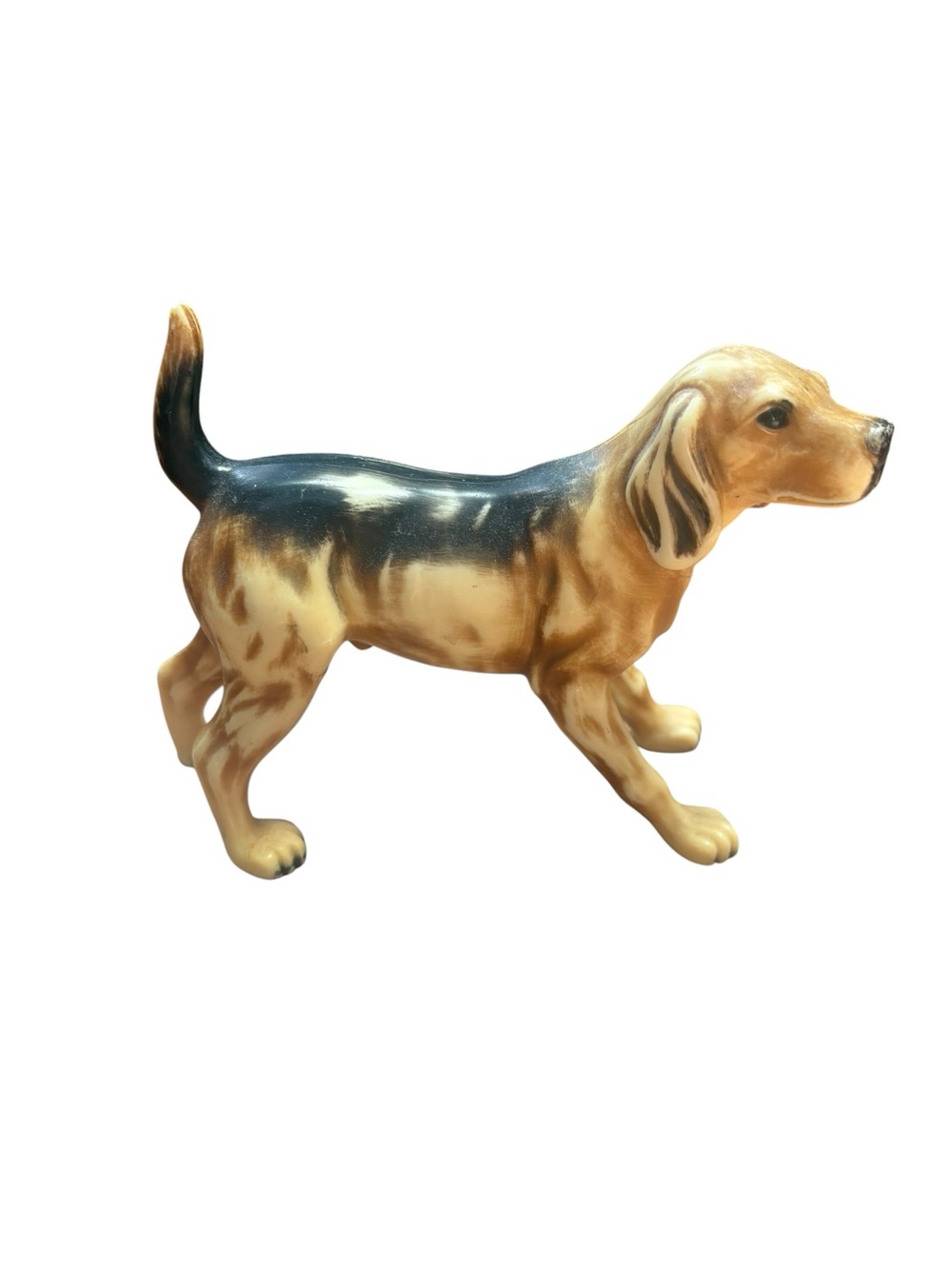 Vintage Plastic Beagle Dog Figurine children's Toy great for display